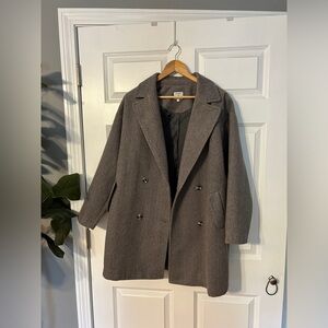 amaryllis oversized coat, size medium